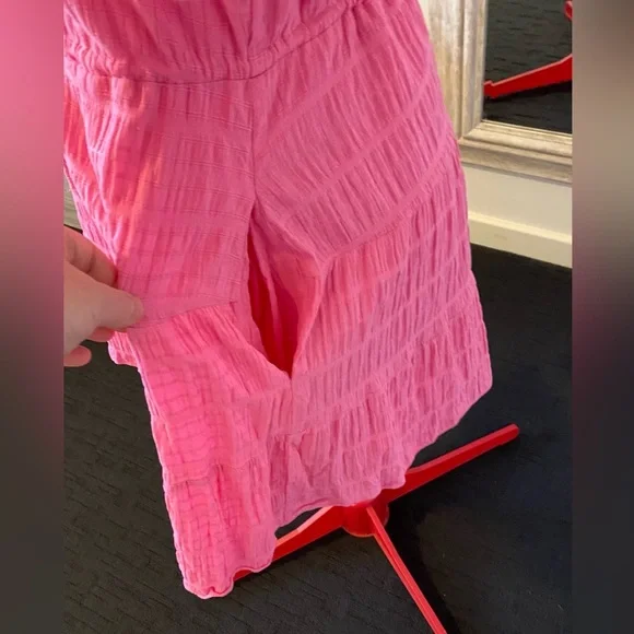 Size 12 - Forever New Posie Textured Smock Shirt Dress in Pink Cosmos - Picture 9 of 13